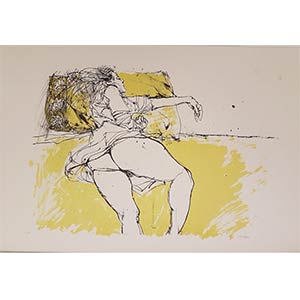 Female Nude
Lthograph on ivory colored ... 