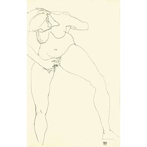 Egon Schiele (dal disegno di)
Stehende Frau ... 
