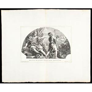 group of 8 etchings after frescoes by Pietro ... 