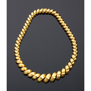 18K yellow gold necklace - 1950s ... 