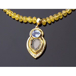 SAPPHIRE NECKLACE; ; a strand of ... 