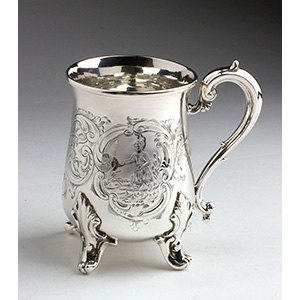 Sterling Silver 925%  Victorian Mug - ... 