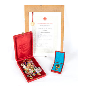 Red Cross Merit Medal Lot consisting of a ... 