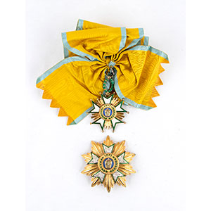 Iran, Order of the Crown, Grand Cross set A ... 