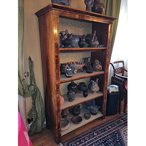 Pair of open bookcases straight line, ... 