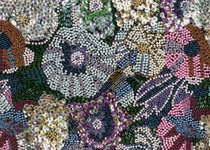 LOT OF 2 BEADED ITEMS60s / 80s A ... 