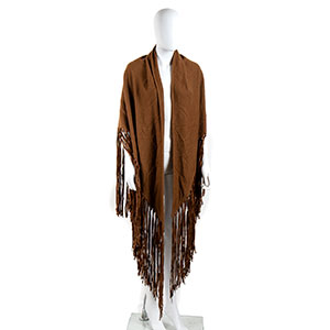 HERMESWOOL AND CASHMERE SHAWL80s Light brown ... 