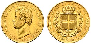 Carlo Alberto (1831-1849) 20 lire 1834 T     ... 
