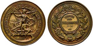 Francia. AE Medaglia 1896 (40mm, 32,55g) ... 