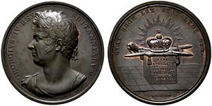 Gran Bretagna. Giorgio IV (1820-1830) AE ... 
