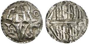 Francia. Carlo Magno (768-814) AR Denaro, ... 