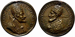 ROMA. Innocenzo XI (1676-1689) Medaglia fusa ... 