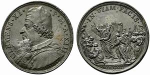 ROMA. Clemente XI (1700-1721) Medaglia 1713/ ... 