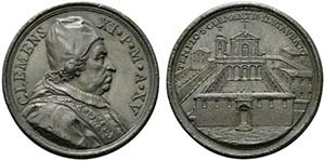 ROMA. Clemente XI (1700-1721) Medaglia A/ XV ... 