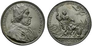 ROMA. Clemente XI (1700-1721) Medaglia ... 