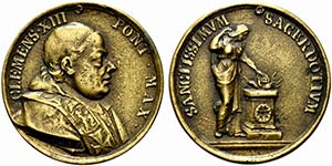 ROMA. Clemente XIII (1758-1769) Medaglia. ... 