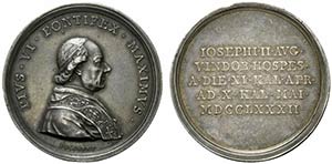 ROMA. Pio VI (1775.1799) Medaglia 1782 per ... 
