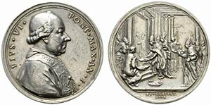 ROMA. Pio VI (1775.1799) Medaglia 1775/ I ... 