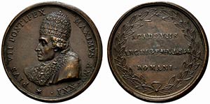 ROMA. Pio VII (1800-1823) Medaglia A/ XXI. ... 