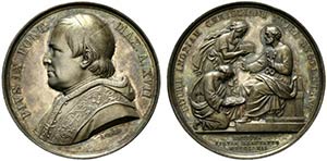 ROMA. Pio IX (1846-1878) Medaglia 1862/ ... 