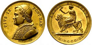 ROMA. Pio IX (1846-1878) Medaglia 1846 con ... 