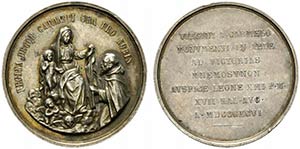 ROMA. Leone XIII (1878-1903) Medaglia 1896 ... 
