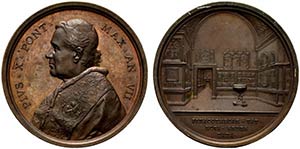 ROMA. Pio X (1903-1914) Medaglia 1910/ VII. ... 