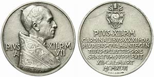 ROMA. Pio XII (1939-1958) Medaglia 1946/ VII ... 