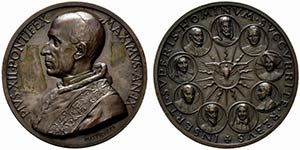 ROMA. Pio XII (1939-1958) Medaglia A/ IX ... 