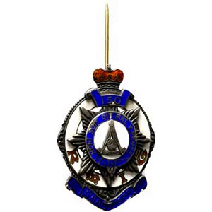 Distintivo-badge massoneria inglese con ... 