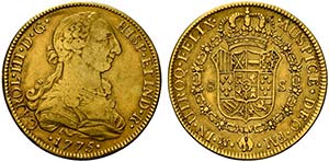 Messico. Carlo III (1759-1788) AV 8 Escudos ... 