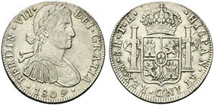 Messico. Ferdinando VII (1808-1833) AR 8 ... 