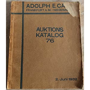 Cahn Adolph E. Aution 76, II Teil Serien der ... 