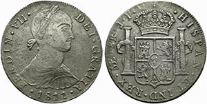 Peru. Ferdinando VII (1808-1821) AR 8 Reales ... 