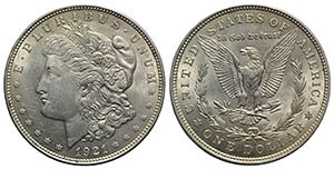 USA. AR One Dollar 1921 Morgan (38mm, ... 