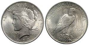 USA. AR One Dollar 1923 Liberty (38mm, ... 