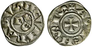 ASTI. Comune (1140-1336) Denaro. Lettere REX ... 