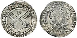 AVIGNONE Eugenio IV (1431-1447) Grosso (g. ... 