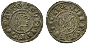 BRINDISI. Federico II (1197-1250) Denaro ... 