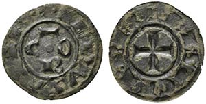 BRINDISI. Corrado I (1250-54) Denaro (g, ... 