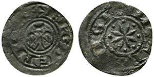 MESSINA. Federico II (1209-1220) Denaro. ... 