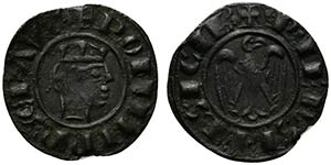 MESSINA. Federico II (1209-1220) Denaro 1243 ... 