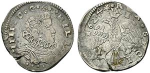 MESSINA. Filippo IV (1621-1665) 4 tari 1624 ... 