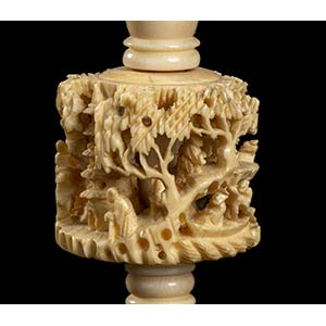 AN IVORY SUPPORT China, early 20th ... 