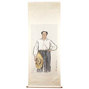 LI QI, attribuito(1928-2009)Ritratto di Mao ... 