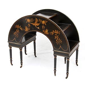A LACQUERED WOOD FURNITURE DECORATED WITH ... 