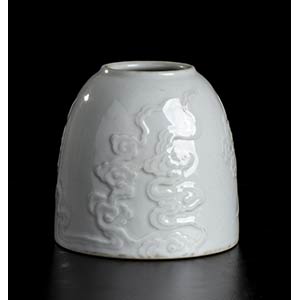 A CARVED PORCELAIN BEEHIVE WATERPOTChina, ... 