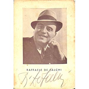 Raffaele De Falchi Autographed pencil ... 