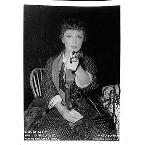 Olivia Stapp (New York 1940) Autographed ... 