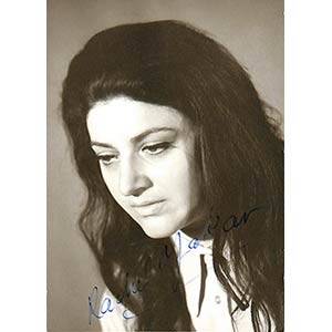 Rachel Yakar (Lyon 1938) Portrait autograph ... 